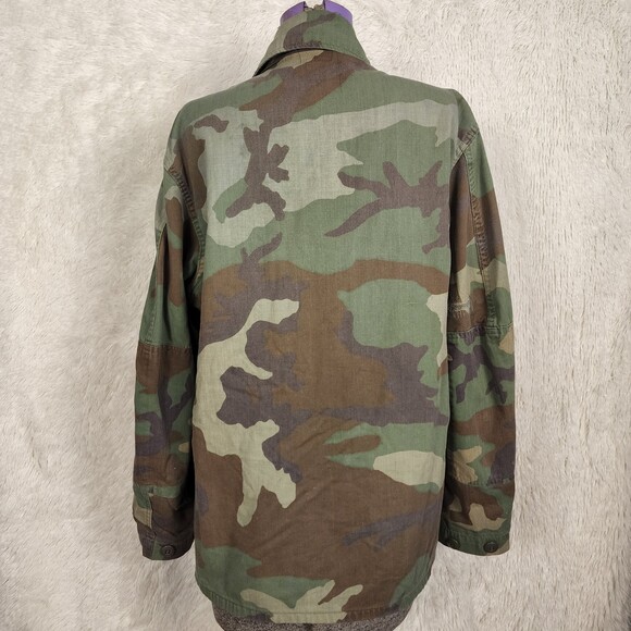 USMC Vintage 70s Camouflage Camo Military Utility Jacket Size 27 - Picture 3 of 8